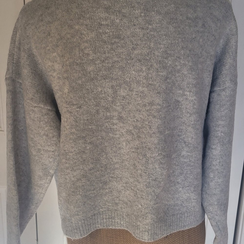 HORSE Graphic Button-Front Cardi, PINK LILY Brand, NIB, S, Hthr Gray & SO CUTE🐎 - Picture 9 of 11
